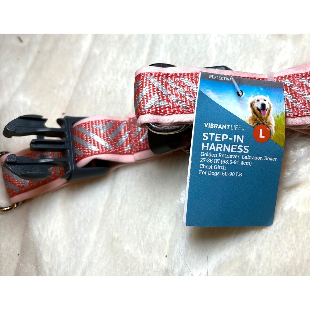 Vibrant Life‎ Step-In Dog Harness Large set of 2 Reflective 27-36 In Girth - Picture 5 of 6